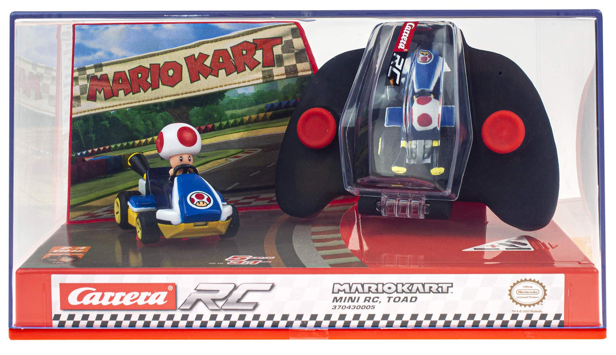 Carrera Mario Kart mini display box highlights the collectible line.