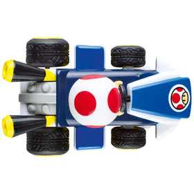 Carrera Mario Kart mini figure pack display enhances shelf appeal.