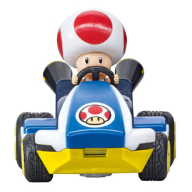Carrera Mario Kart mini RC car shown on a race track.