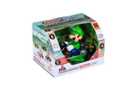 Carrera Pipe Kart Luigi on track demonstrating fast, casual racing fun