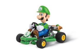Carrera Pipe Kart Luigi side view showing vibrant decals and compact design