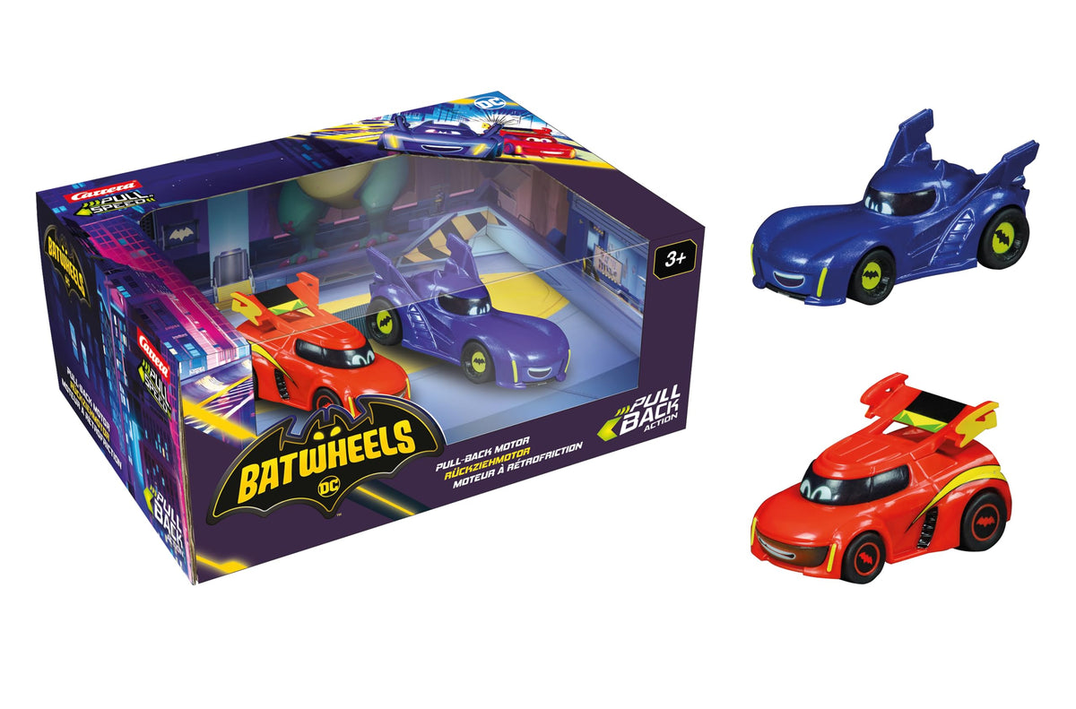Carrera Pull & Speed Bam car in 1:43 scale for fast hands-on play.