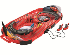 Carrera Speed Arena Disney Pixar Cars Dinoco Cruz Ramirez duel on track