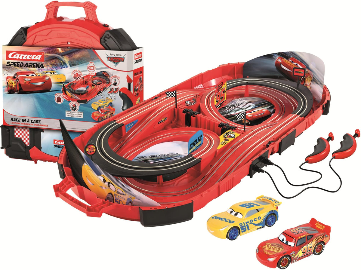 Carrera Speed Arena Disney Pixar Cars Lightning McQueen on track for fast-playing fun