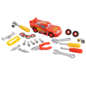Cars 3 Transforming McQueen Tool Kit interchangeable spoilers and aero parts for customizing.