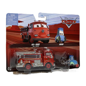 Cars Disney Pixar 2 Cars 1:55 die-cast classic red car for display and play.