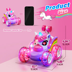 Carsky unicorn RC car racing outdoors on grass
