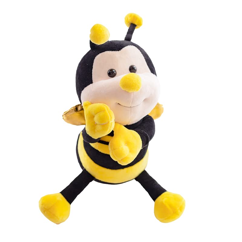 CASAGOOD Bumblebee plush hugging pose ideal for bedtime comfort.