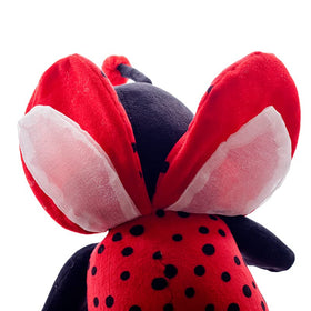 CASAGOOD Ladybug plush on bed, a soft decorative accent.