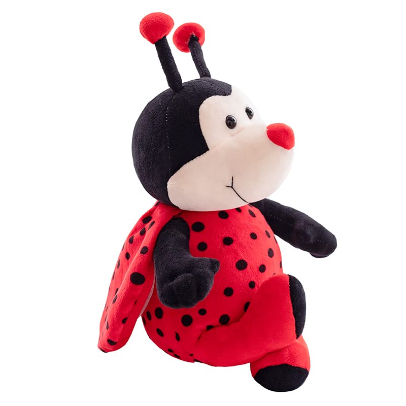 CASAGOOD Ladybug plush close-up, showcasing soft texture and friendly eyes.