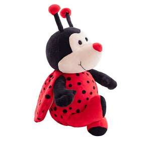 CASAGOOD Ladybug plush close-up, showcasing soft texture and friendly eyes.