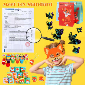 CasBurr Fox Masks set ideal for interactive storytelling and kid-friendly costumes