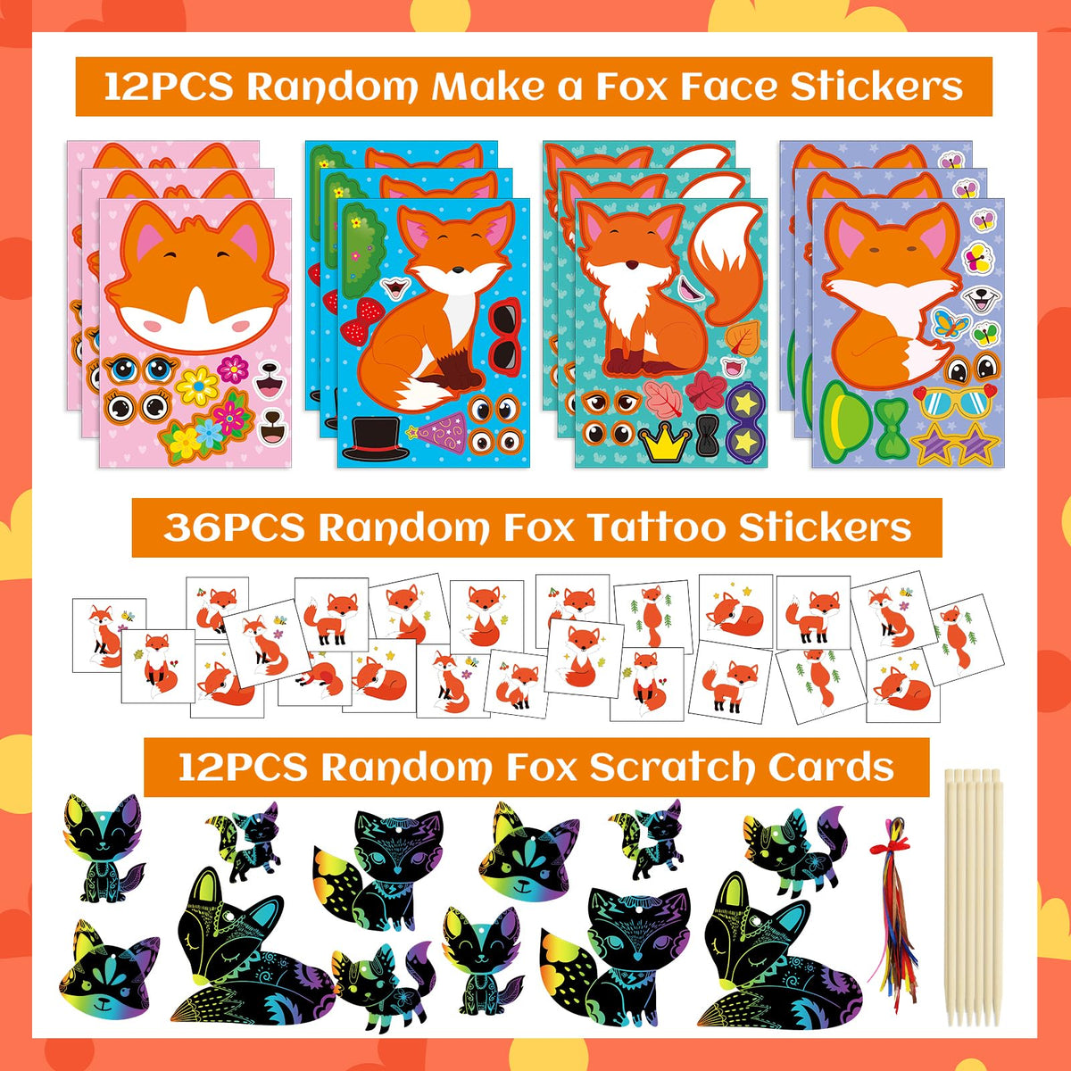 CasBurr Fox Stamps printable crafts and activities at the party