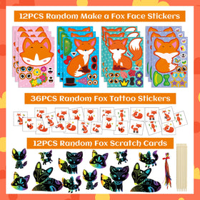 CasBurr Fox Stamps printable crafts and activities at the party