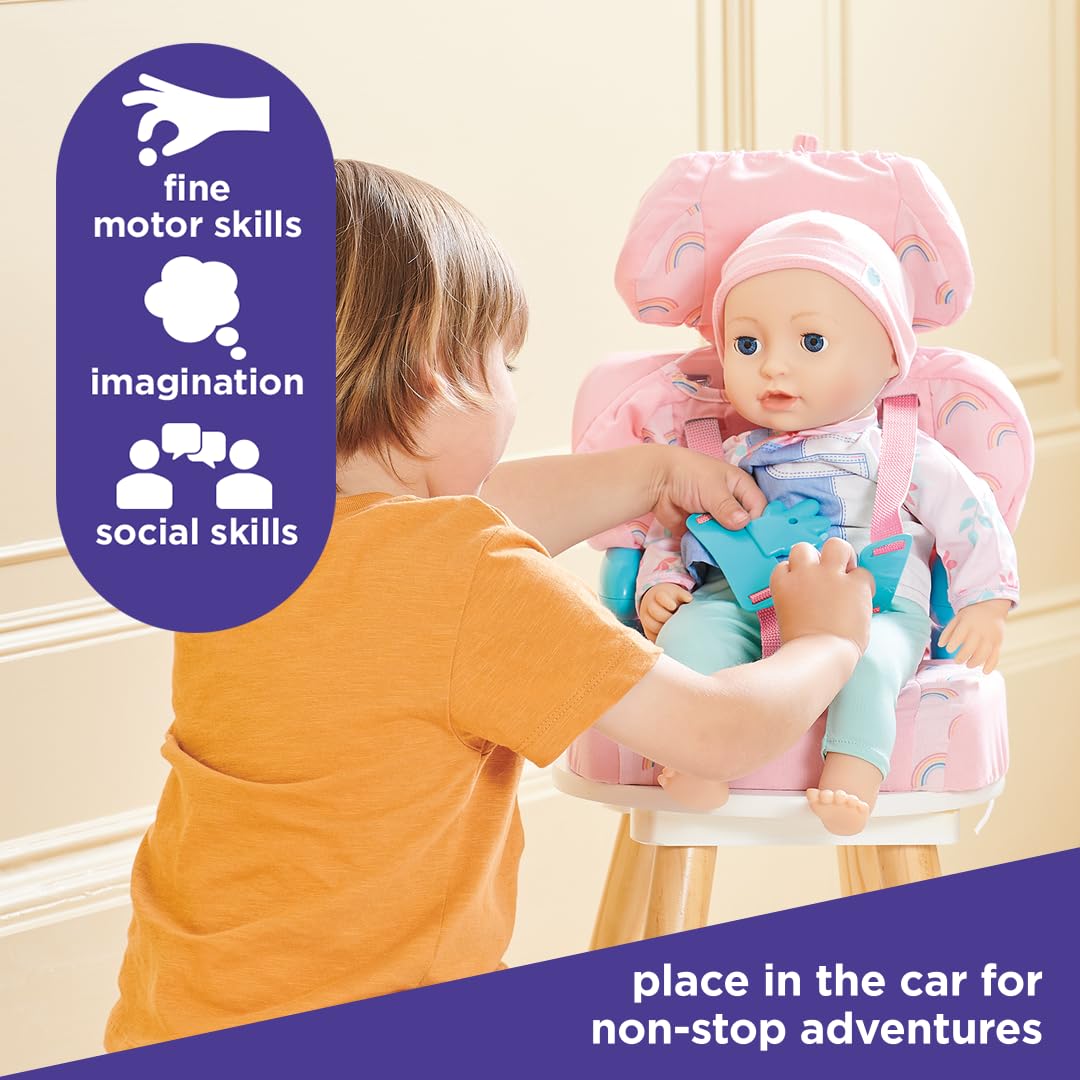 Casdon Baby Huggles 14in doll fit ensures most dollies can join the journey