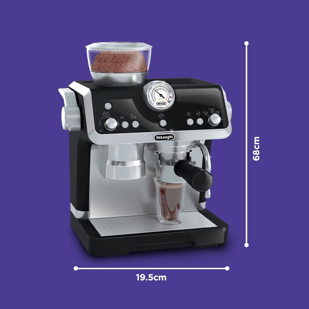 Casdon De'Longhi toy coffee machine cappuccino pod for creamy pretend beverages