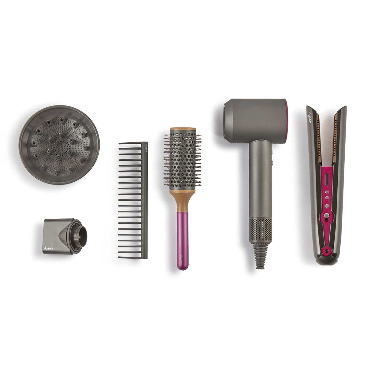 Casdon Dyson toy Supersonic hairdryer with panel lights for interactive pretend styling.