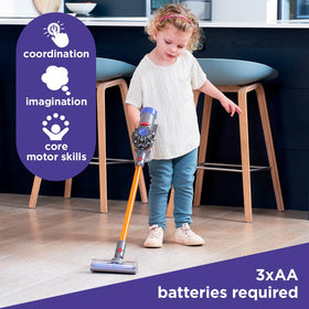 Casdon Dyson toy debris tray for easy, believable cleanup.