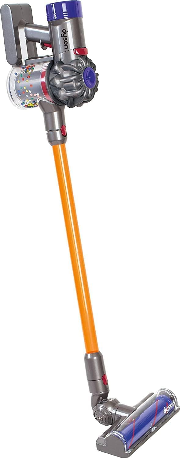 Casdon Dyson toy vacuum, official licensed unit, for realistic pretend cleaning.