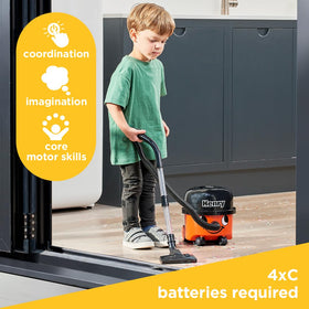 Casdon Henry Hoover removable debris drawer enables easy cleanup after play