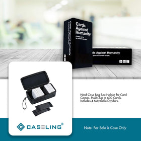 Caseling heavy-duty zipper keeps cards securely enclosed inside the case.