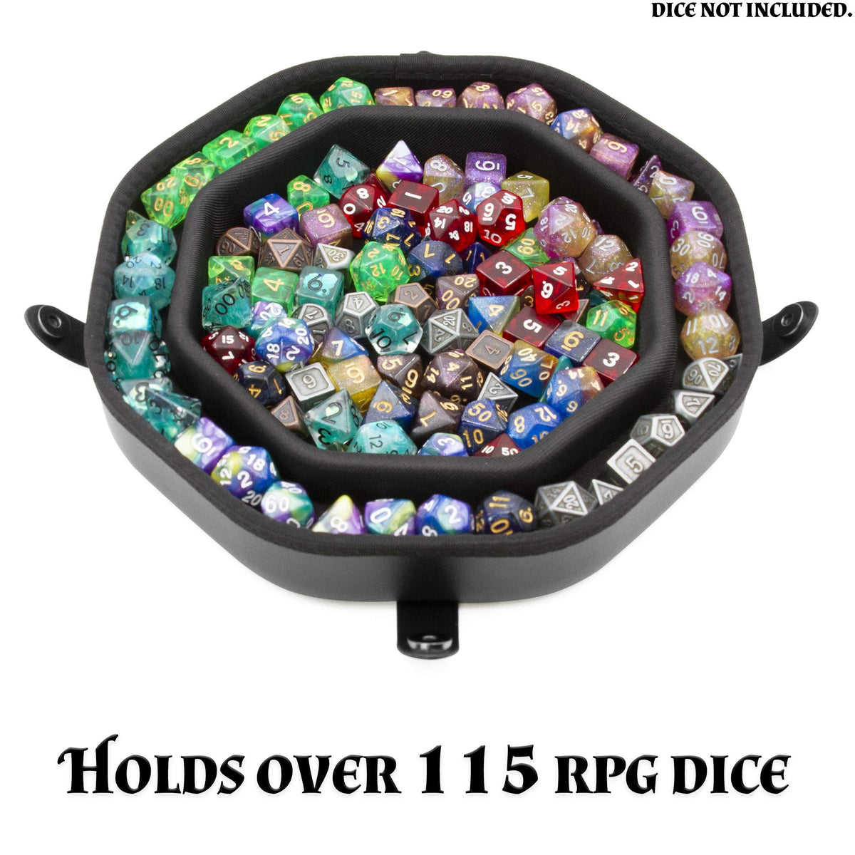 Lid used as portable tray to expand play space during games.