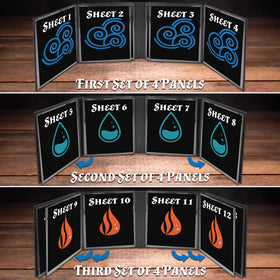 CASEMATIX DM Screen customizable for any TTRPG with blank inserts.