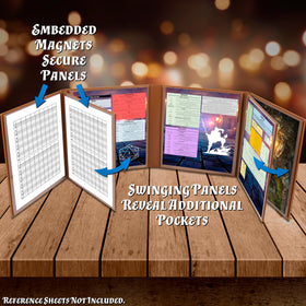 CASEMATIX eight-panel design with transparent pockets keeps reference sheets organized