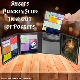 CASEMATIX DM Screen wet-erase pockets keep cheat sheets reusable.