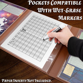 CASEMATIX wet-erase pockets allow quick updates during sessions