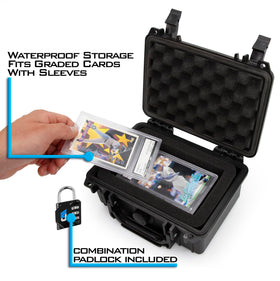 CASEMATIX graded card case exterior dimensions compact for travel and storage