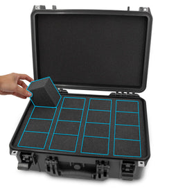 CASEMATIX graded card case pro edition precision-cut slots support numerous graded slabs.