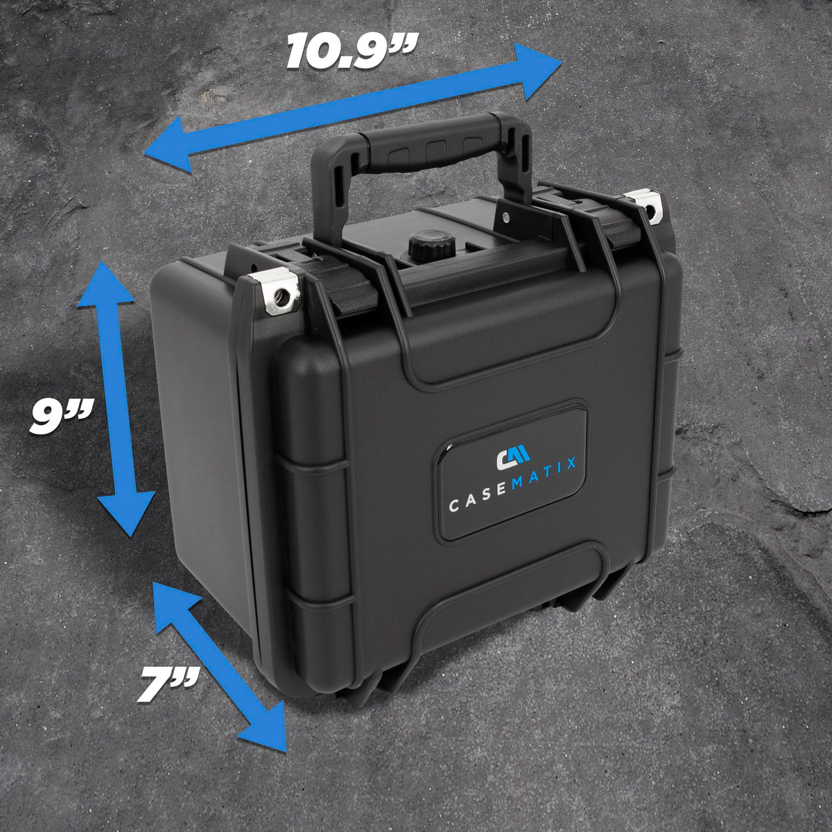 Casematix compact case ideal for shipping and daily storage.