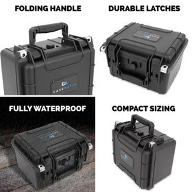 Casematix case dimensions show precise fit for slabs and loaders.