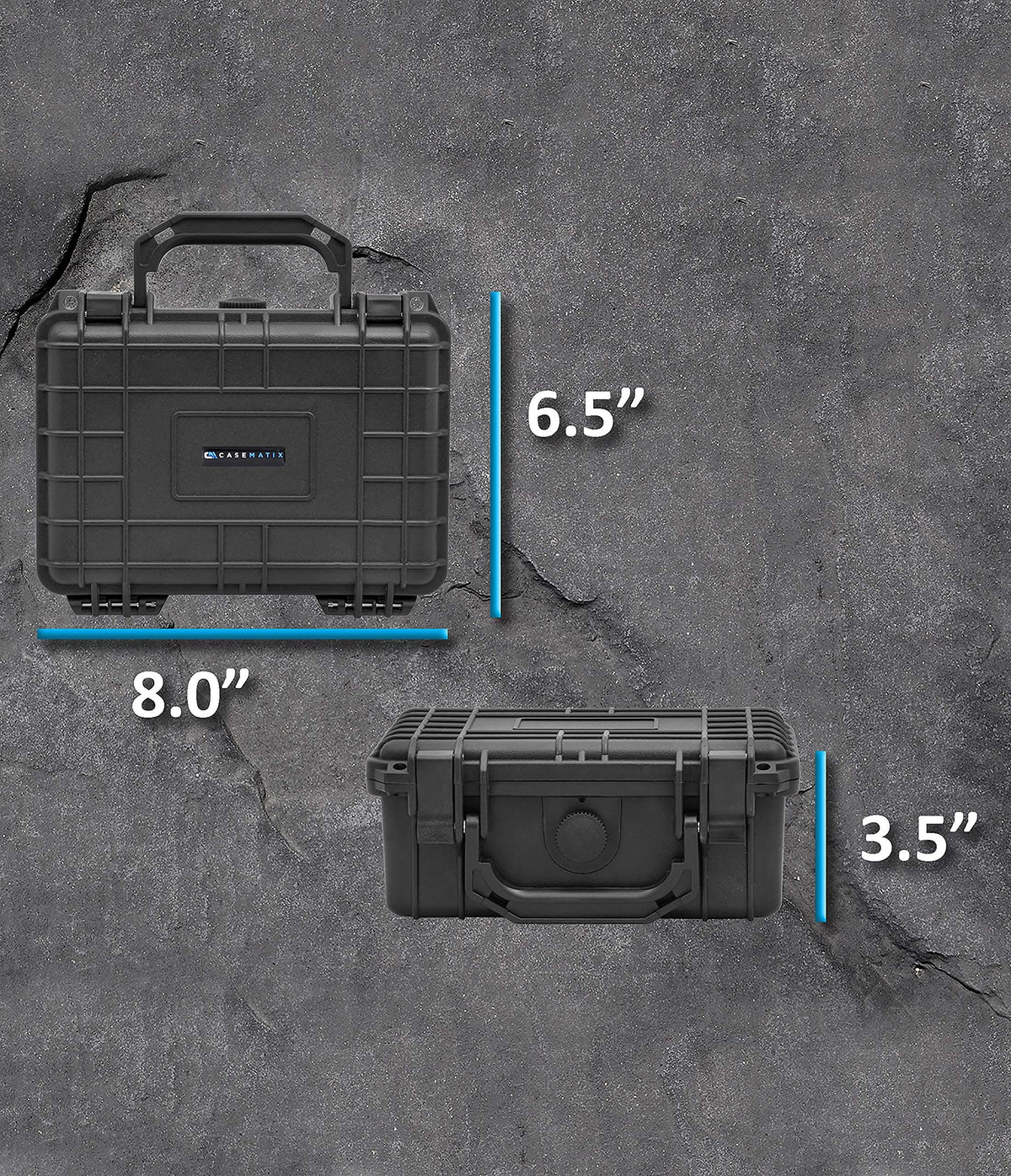 CASEMATIX graded card case travel-ready design fits in luggage