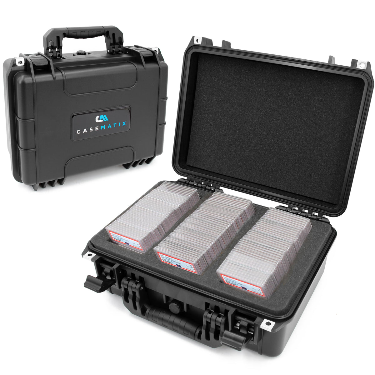 CASEMATIX waterproof case outer shell protects valuable cards