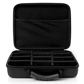 CaseStache durable handle and mesh pocket for quick access.