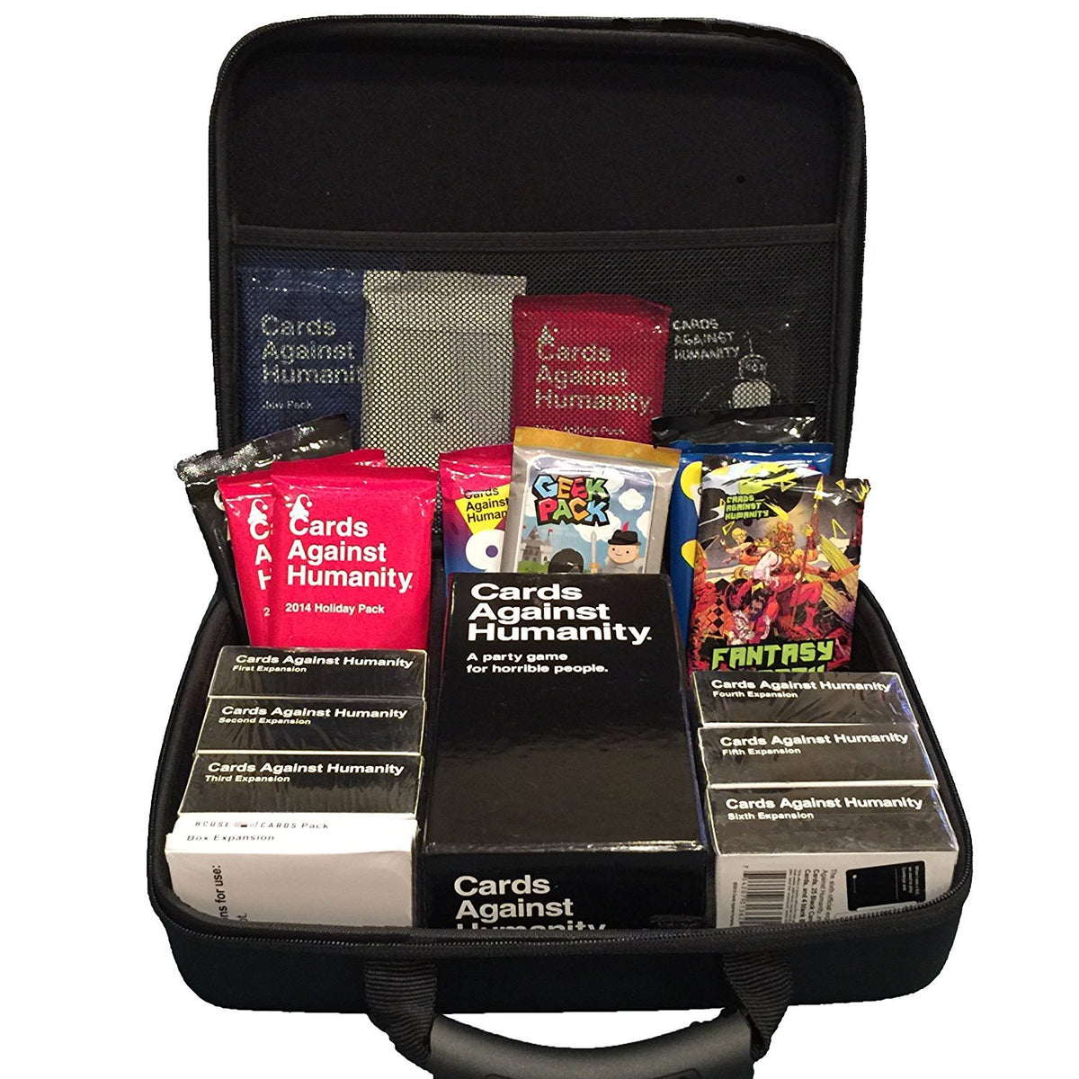 CaseStache fits main game plus expansions for easy transport.