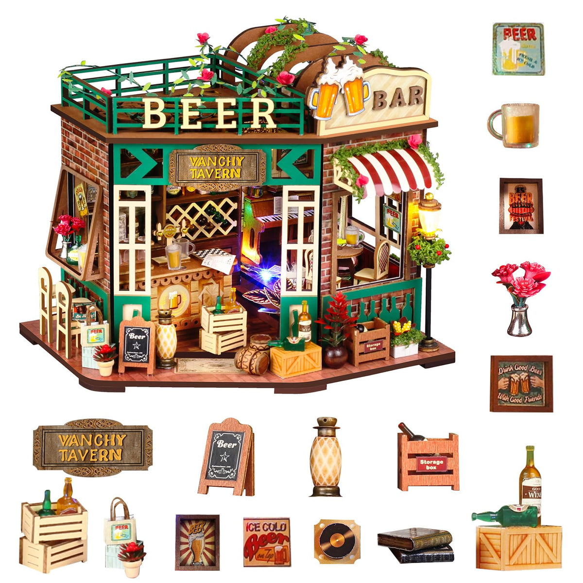 CASRRA Book Nook beer shop exterior view for cozy shelf decor