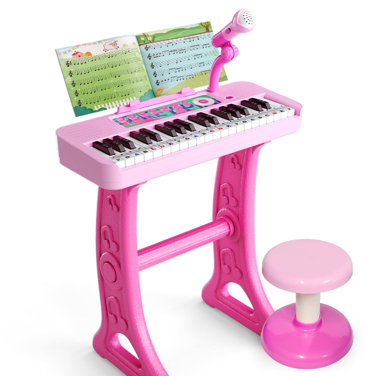 CASRRA Kids Piano with 37 keys invites budding musicians to explore.