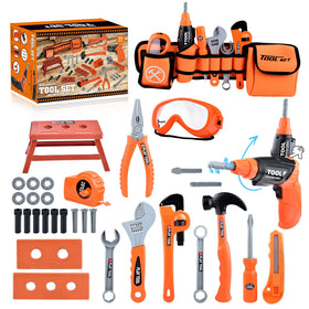 CASRRA Kids Tool Set box content showing organized storage and tools