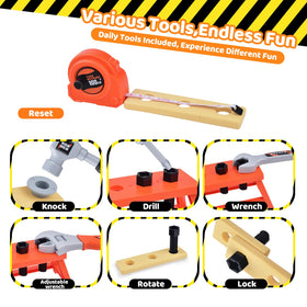 Casrra Kids Tool Set pliers help tiny fingers with precise pretend repairs.