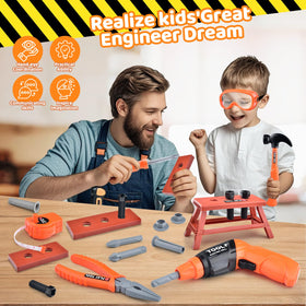 CASRRA Kids Tool Set power drill with sounds for immersive play