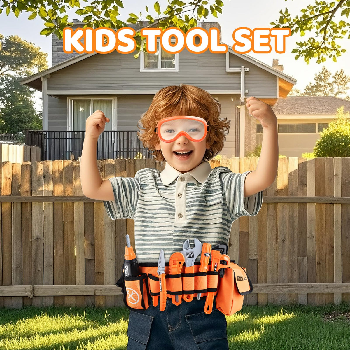 CASRRA Kids Tool Set screwdrivers for safe pretend assembly