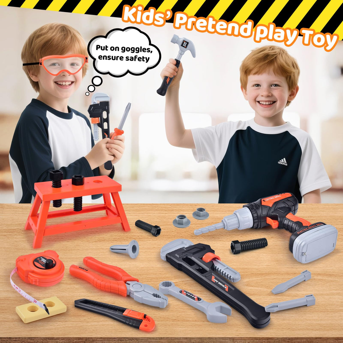 Casrra Kids Tool Set screwdrivers suited for little hands and early problem solving.