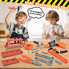 CASRRA Kids Tool Set adjustable wrench introducing size concepts