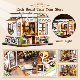 CASRRA miniature house interior with cozy wood details.