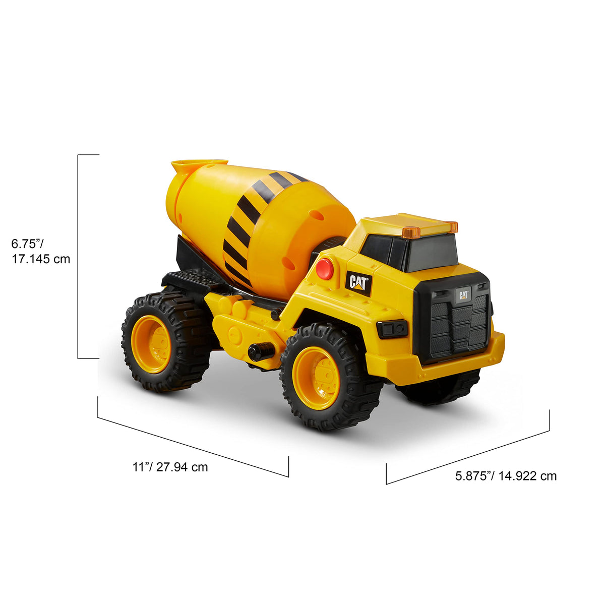 Working mixer feature activates hydraulic noises during play.