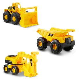CAT Construction 7-inch dump truck for kids' imaginative play indoors or outdoors.
