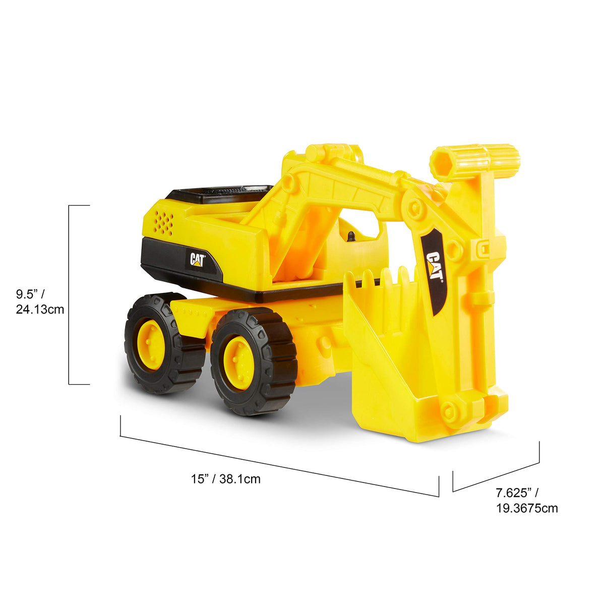 CAT construction kid-scale vehicles ideal for sandbox and beach sessions.